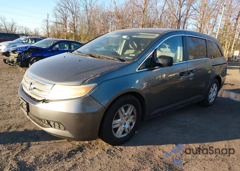 2012 Honda Odyssey Lx из США, поврежденный, VIN 5FNRL5H2XCB114837